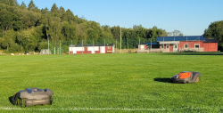 Robotgräsklippning i kommersiell miljö