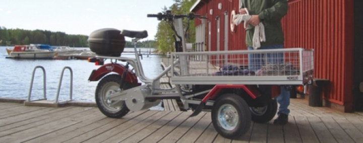 Norsjö ELmoped i gruppen Parkmaskiner / Flakmopeder hos Mera Maskin Göteborg Aktiebolag (Electric Stf 120Ah)